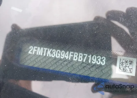 2015 Ford Edge Se из США, поврежденный, VIN 2FMTK3G94FBB71933